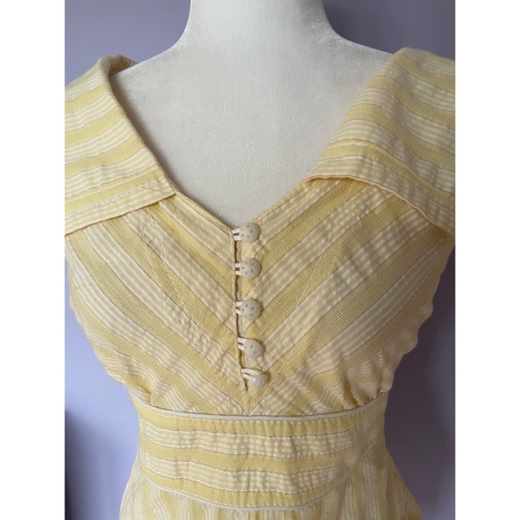 Anthropologie *Rare* Floreat Meridian Yellow Striped Top
. - Picture 4 of 7